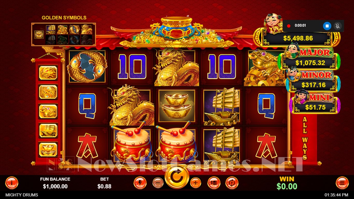 Mighty Drums Slot Demo Image