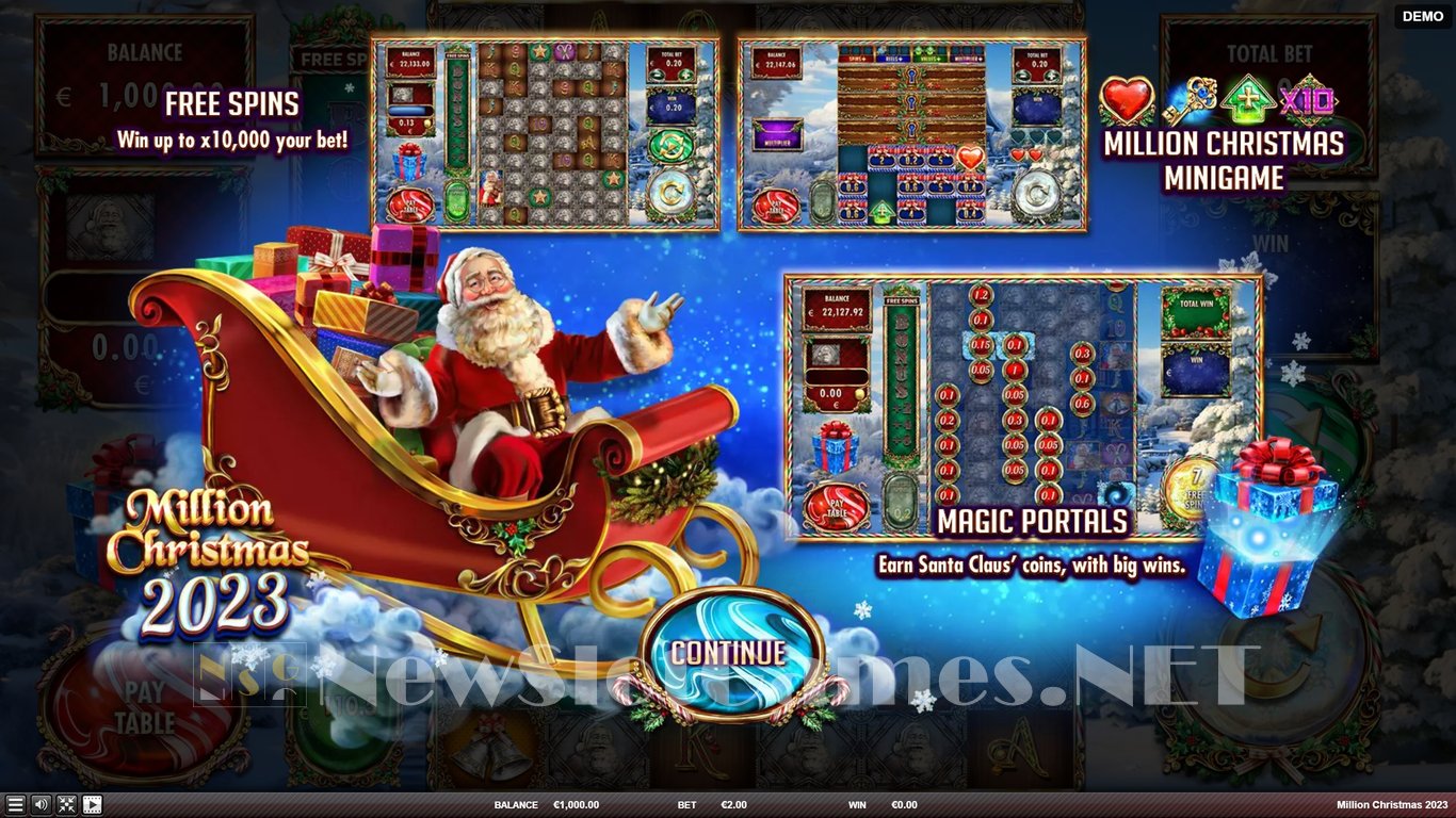 Million Christmas 2023 Slot Demo Image