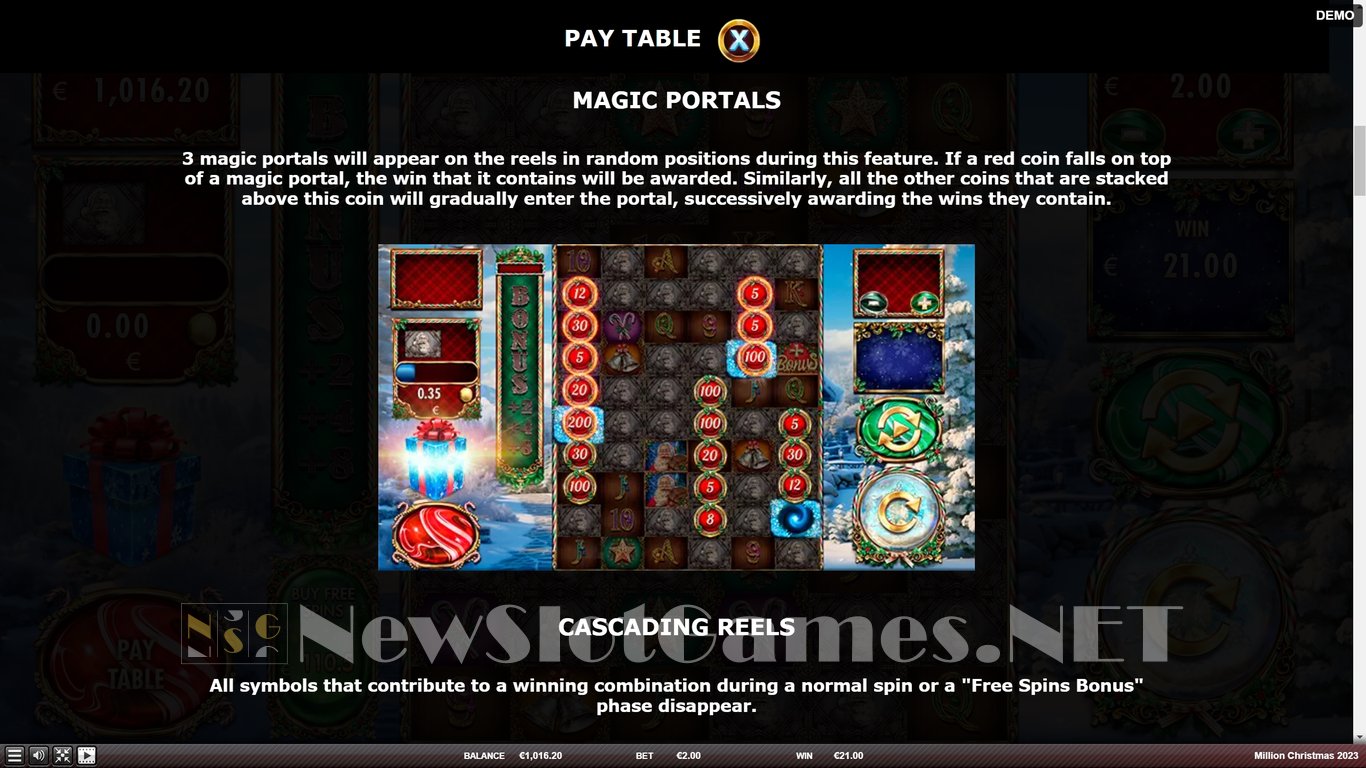 Million Christmas 2023 Slot Slot Image in Demo - pic. 7