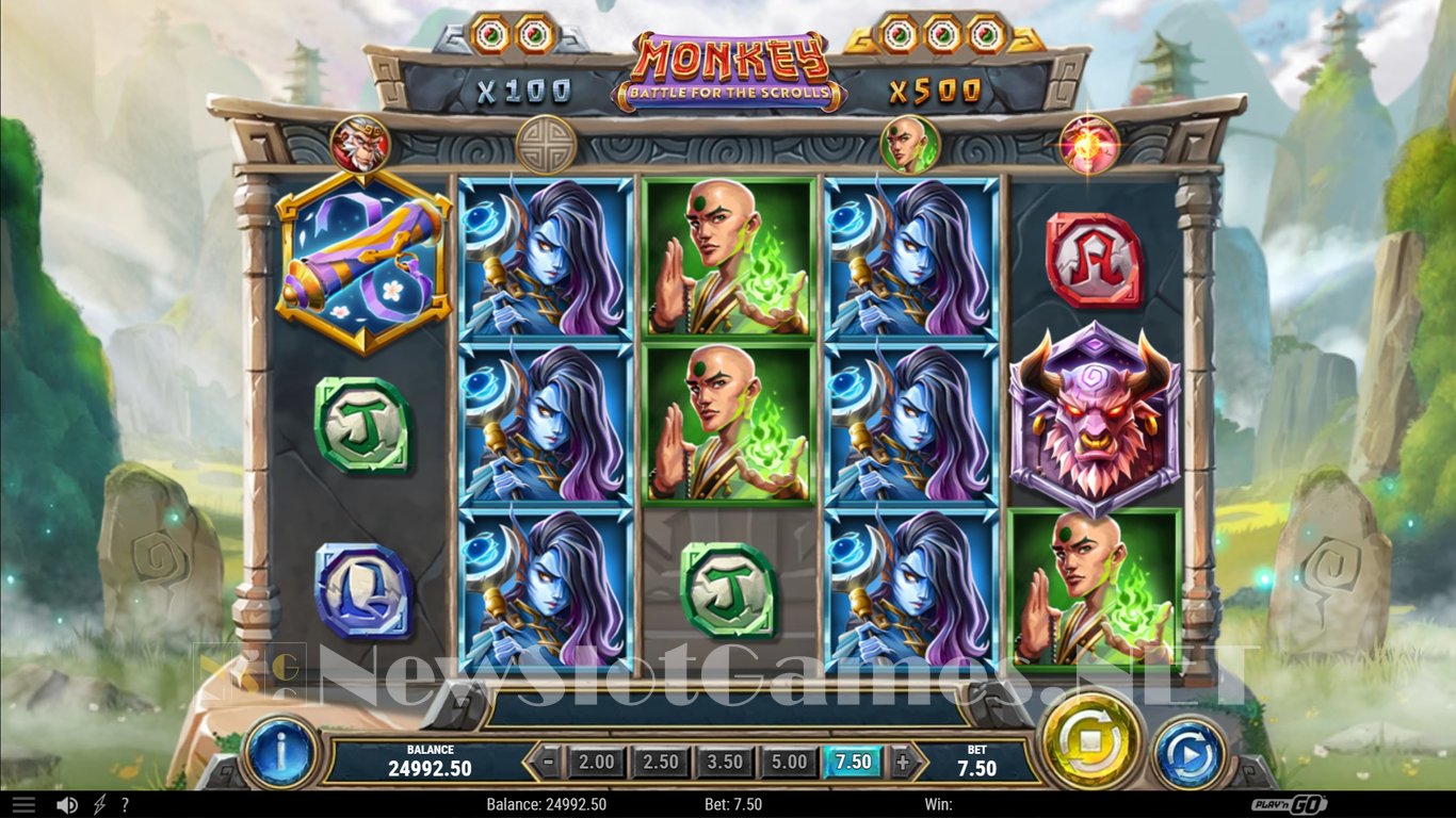 Monkey Battle for the Scrolls Slot Slot Image in Demo - pic. 2