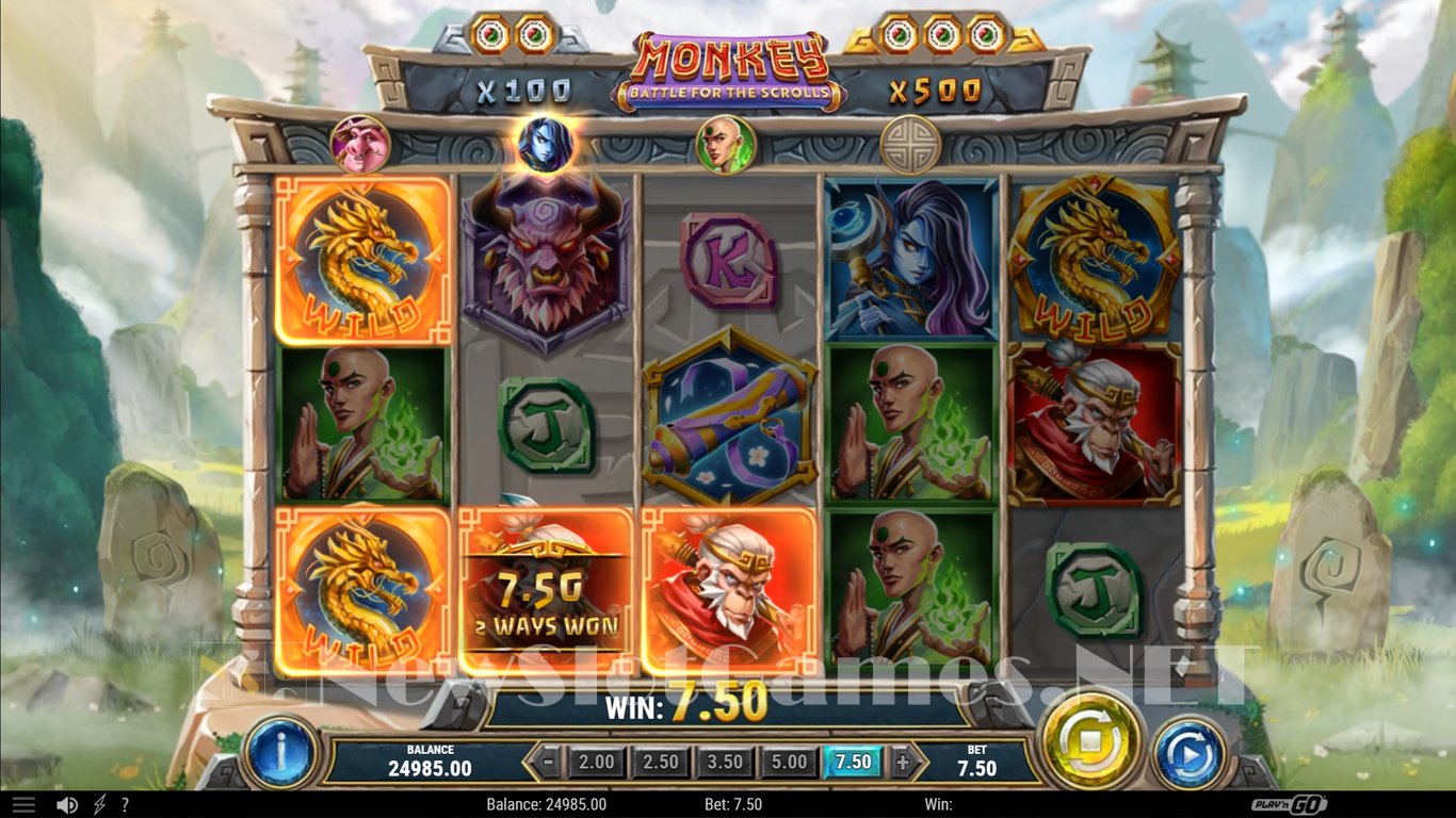 Monkey Battle for the Scrolls Slot Slot Image in Demo - pic. 3