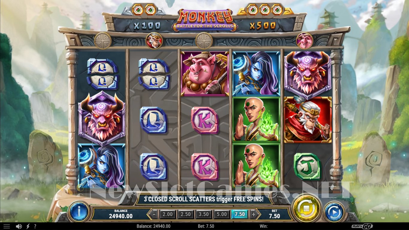 Monkey Battle for the Scrolls Slot Slot Image in Demo - pic. 4