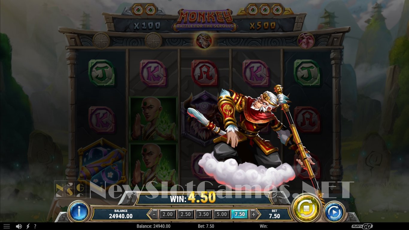 Monkey Battle for the Scrolls Slot Slot Image in Demo - pic. 5