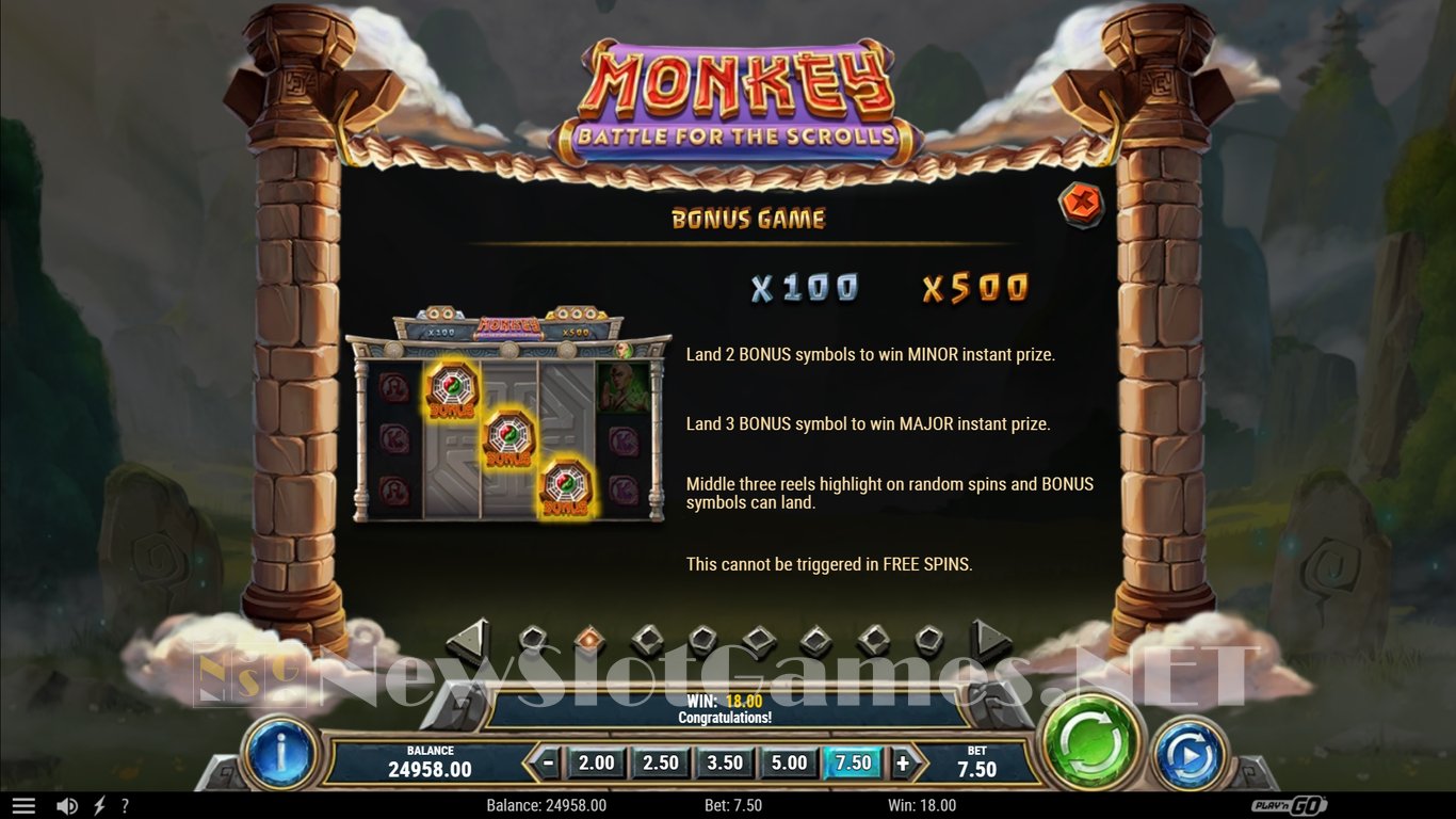 Monkey Battle for the Scrolls Slot Slot Image in Demo - pic. 8