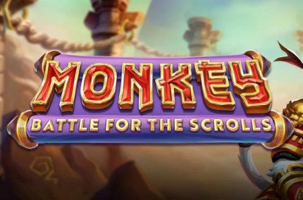 Monkey Battle for the Scrolls Slot Logo