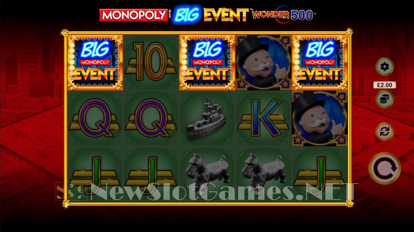 Monopoly Big Event Wonder 500 Slot Slot Image in Demo - pic. 3
