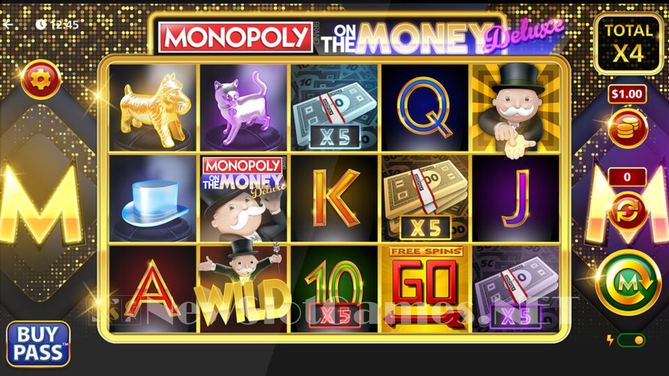 Monopoly on the Money Deluxe Slot Demo Image