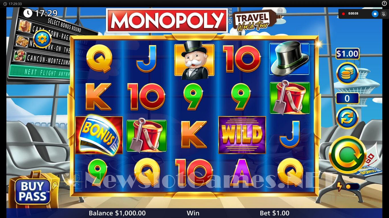 Monopoly Travel World Tour Slot Demo Image