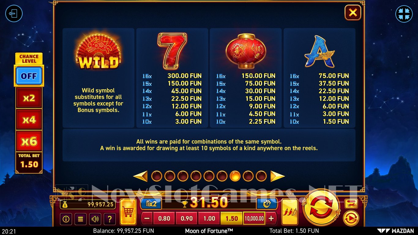 Moon of Fortune™ Slot Slot Image in Demo - pic. 14