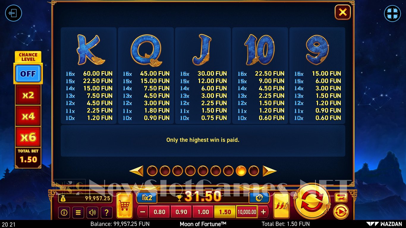 Moon of Fortune™ Slot Slot Image in Demo - pic. 15
