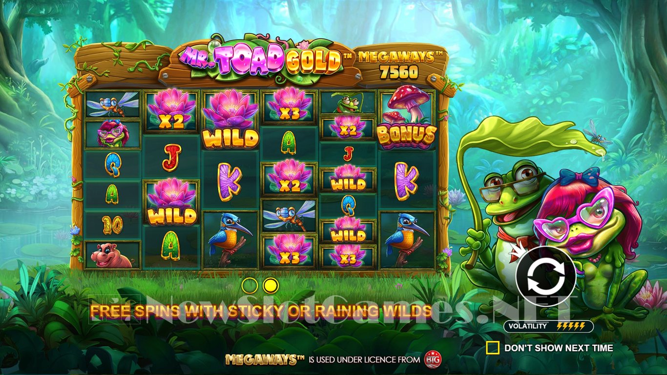 Mr Toad Gold Megaways Slot Demo Image