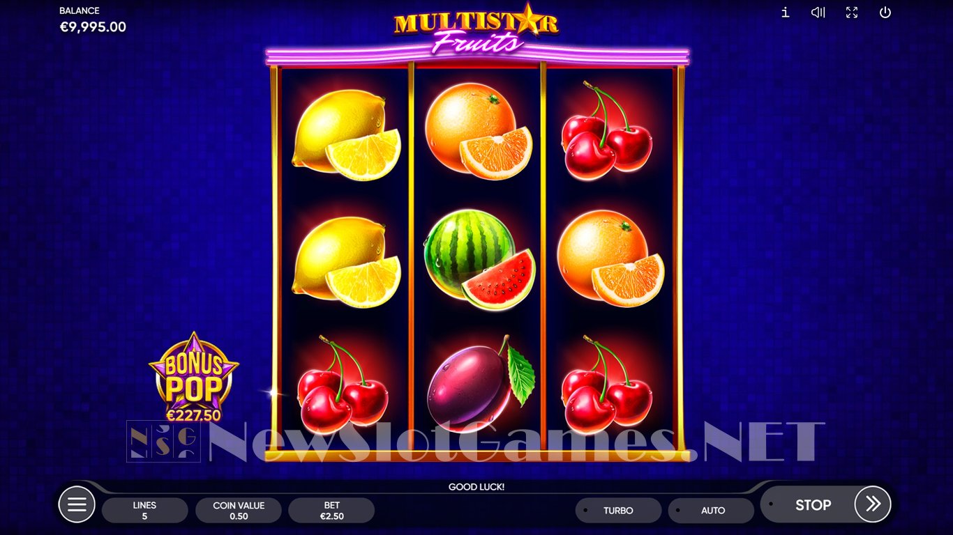 Multistar Fruits Slot Demo Image