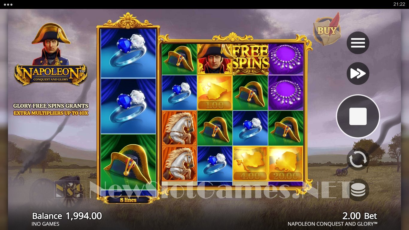 Napoleon Conquest and Glory Slot Demo Image