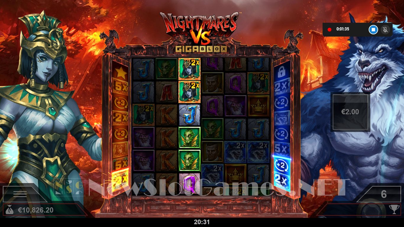 Nightmares VS GigaBlox Slot Slot Image in Demo - pic. 13