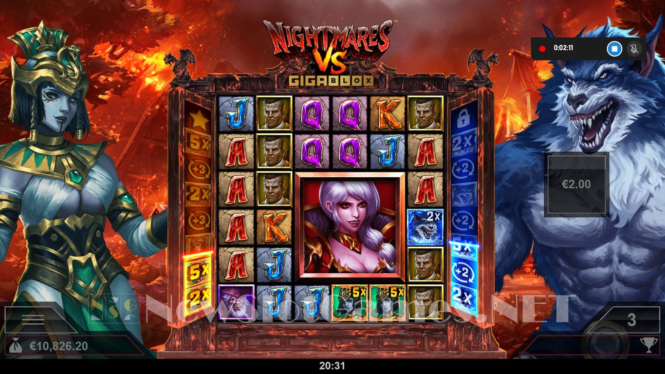 Nightmares VS GigaBlox Slot Slot Image in Demo - pic. 14