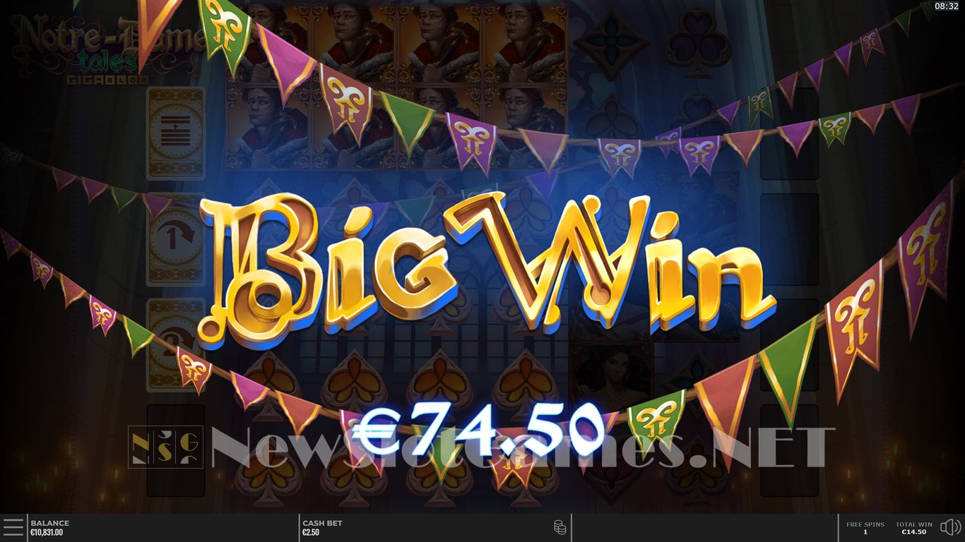 Notre-Dame Tales GigaBlox Slot Slot Image in Demo - pic. 14