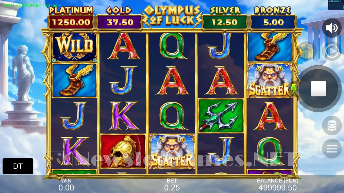 Olympus of Luck Hold the Spin Slot Demo Image