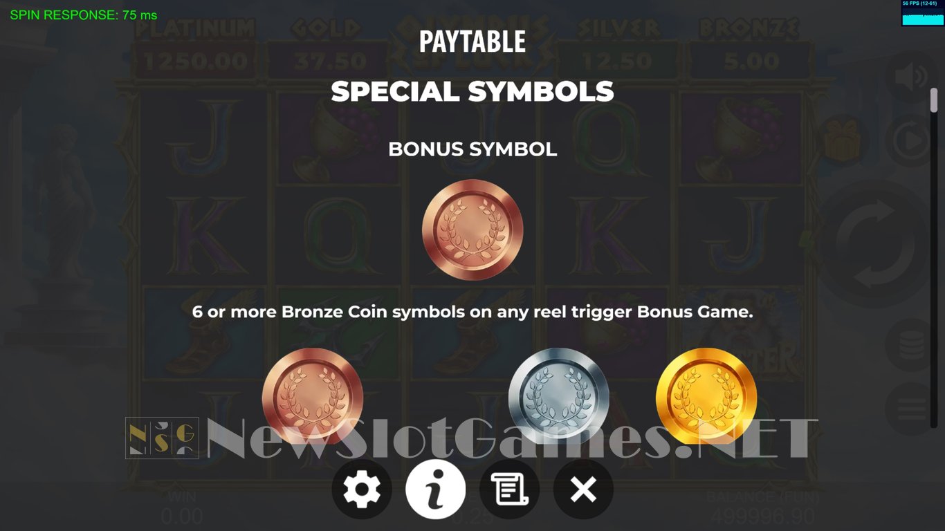Olympus of Luck Hold the Spin Slot Slot Image in Demo - pic. 11