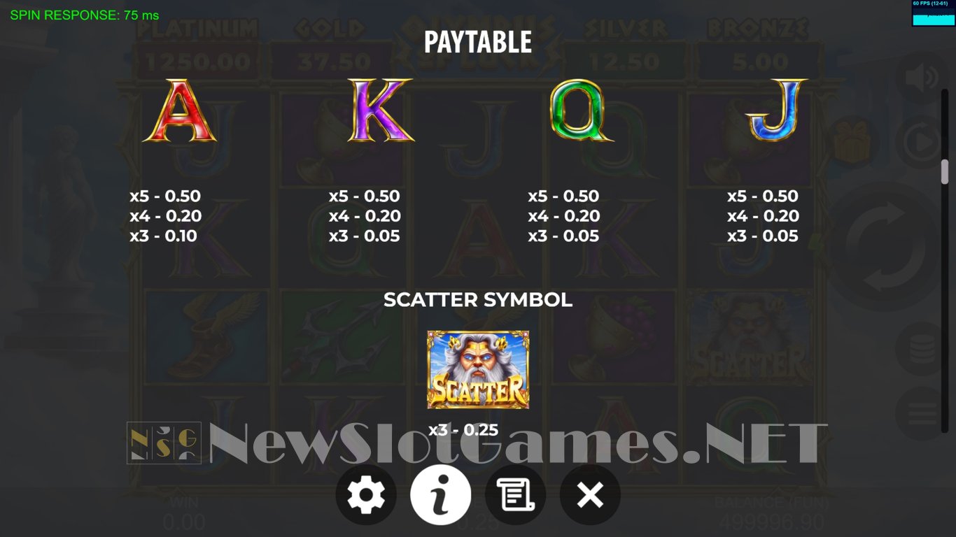 Olympus of Luck Hold the Spin Slot Slot Image in Demo - pic. 12