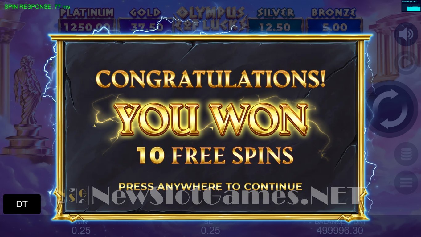 Olympus of Luck Hold the Spin Slot Slot Image in Demo - pic. 7