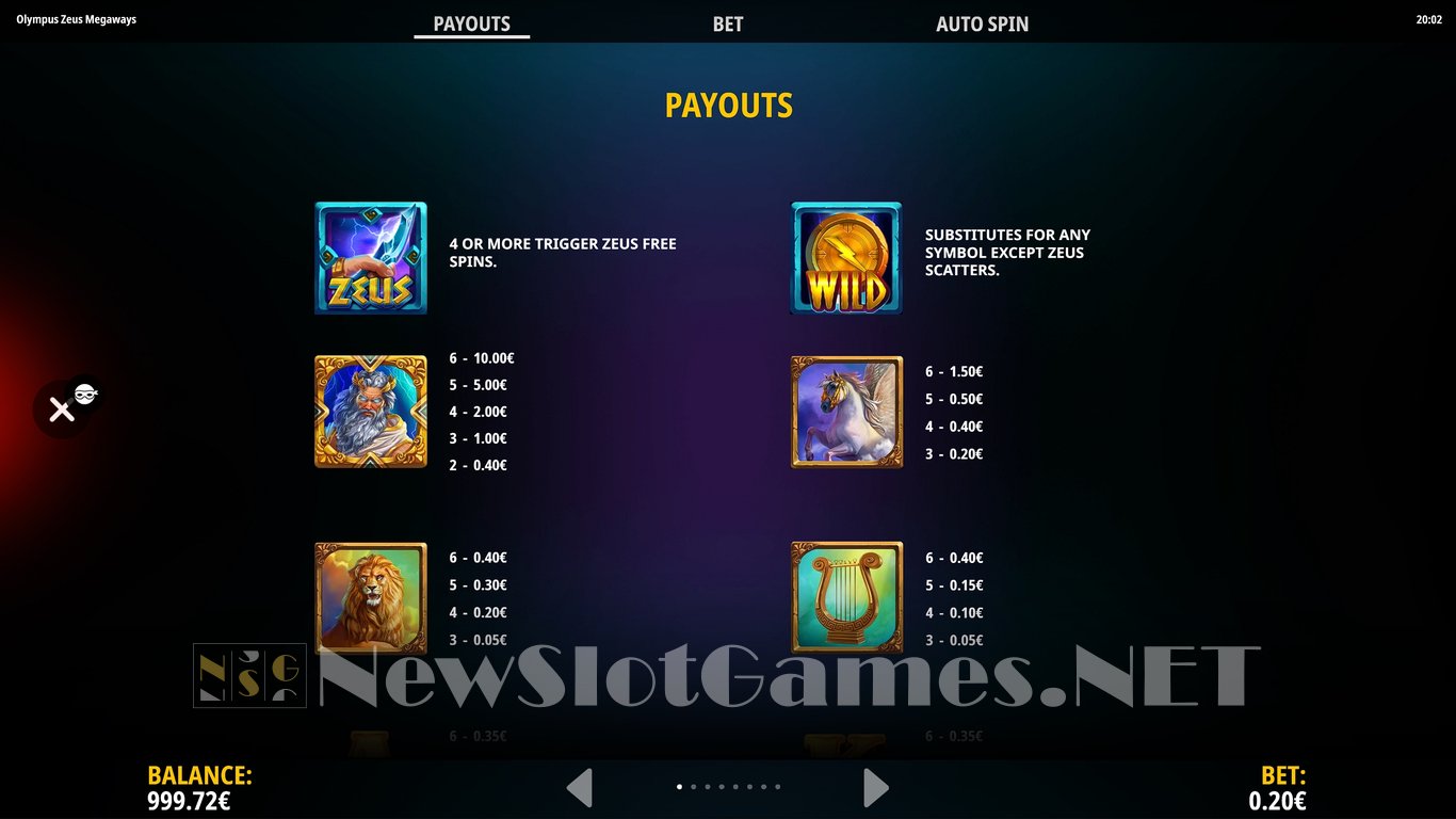 Olympus Zeus Megaways Slot Slot Image in Demo - pic. 5