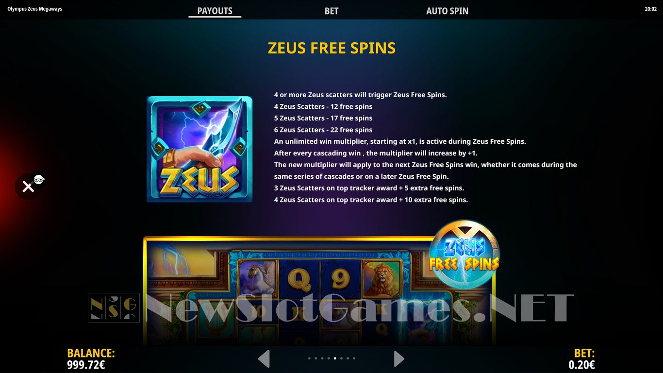 Olympus Zeus Megaways Slot Slot Image in Demo - pic. 9