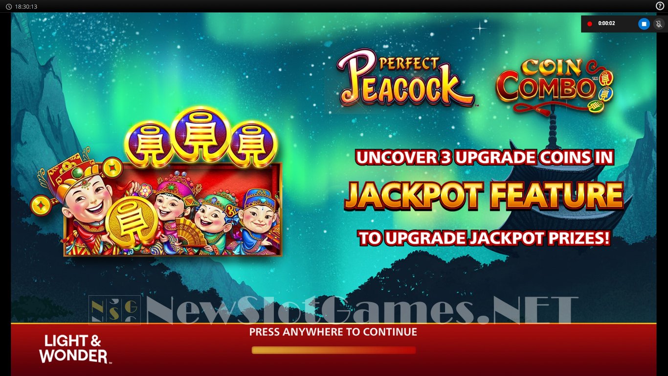 Perfect Peacock Coin Combo Slot Demo Image