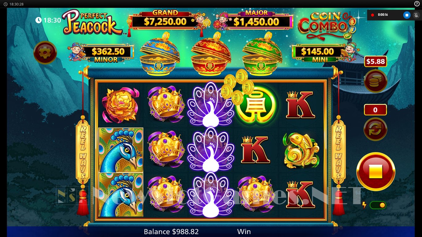 Perfect Peacock Coin Combo Slot Slot Image in Demo - pic. 2