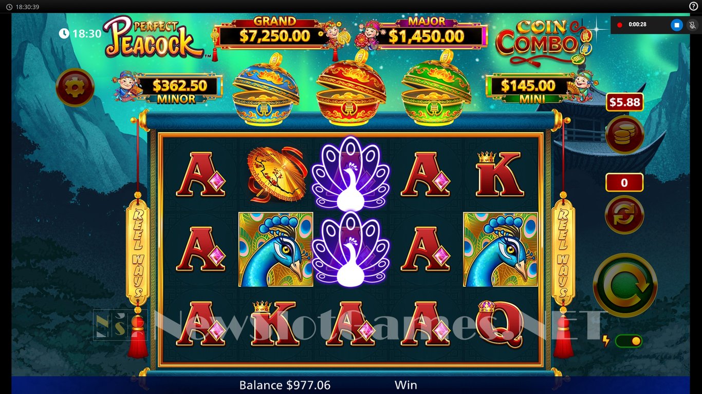Perfect Peacock Coin Combo Slot Slot Image in Demo - pic. 3