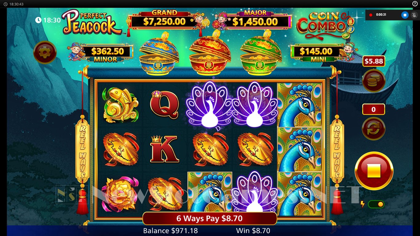 Perfect Peacock Coin Combo Slot Slot Image in Demo - pic. 4