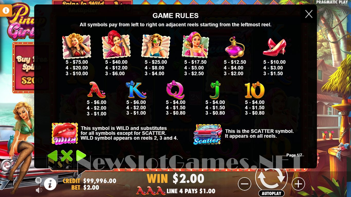 Pinup Girls Slot Slot Image in Demo - pic. 4