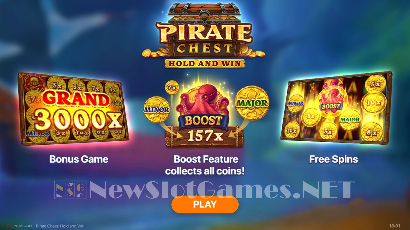 Pirate Chest Hold and Win Slot Demo Image