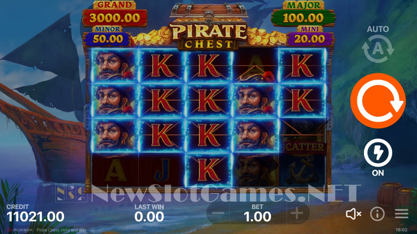 Pirate Chest Hold and Win Slot Slot Image in Demo - pic. 11