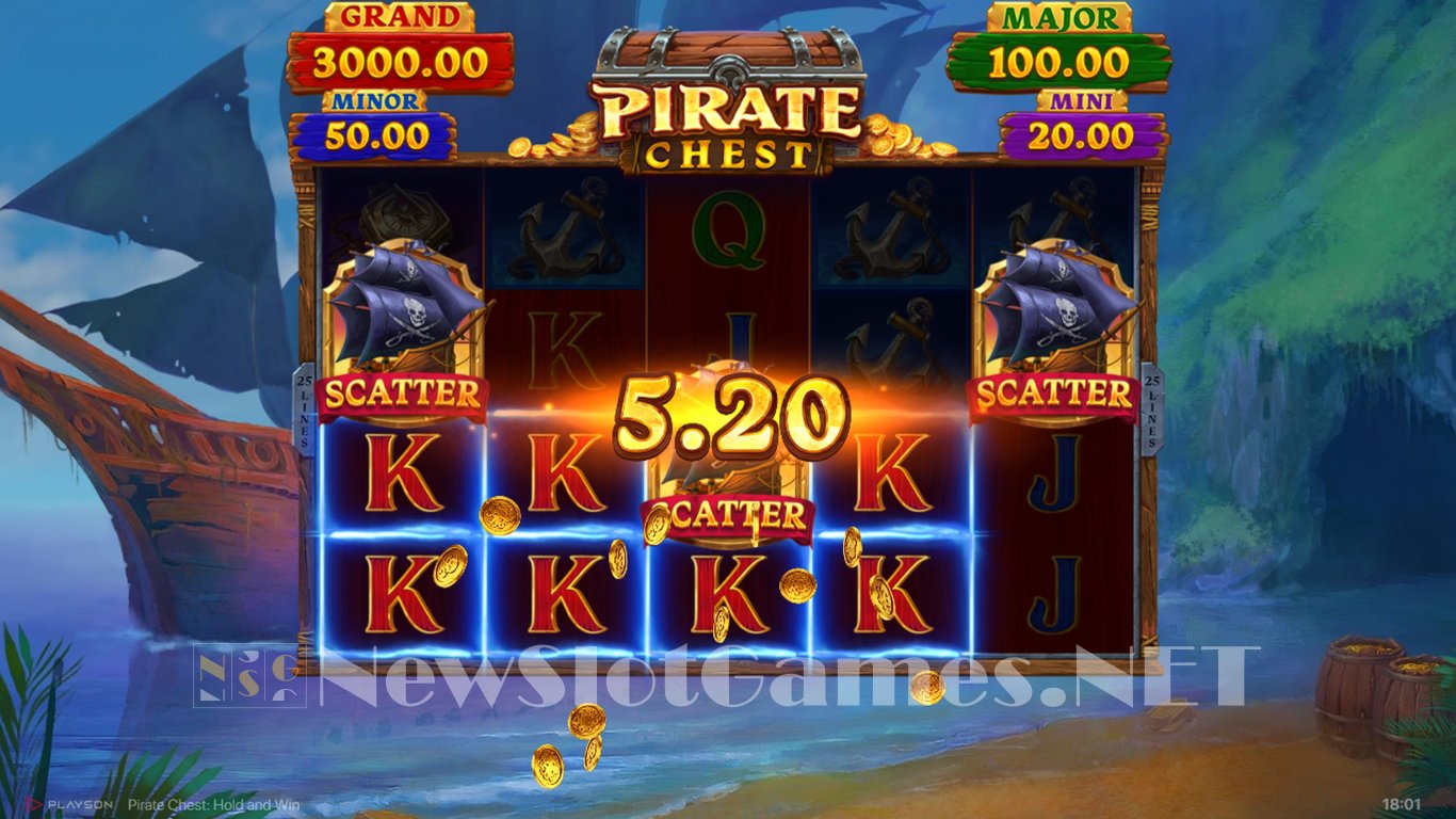 Pirate Chest Hold and Win Slot Slot Image in Demo - pic. 3