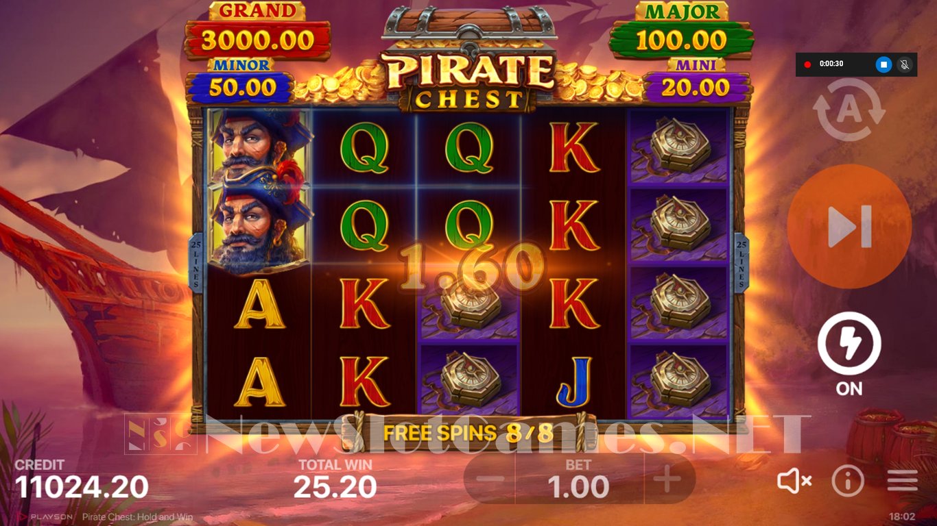 Pirate Chest Hold and Win Slot Slot Image in Demo - pic. 7