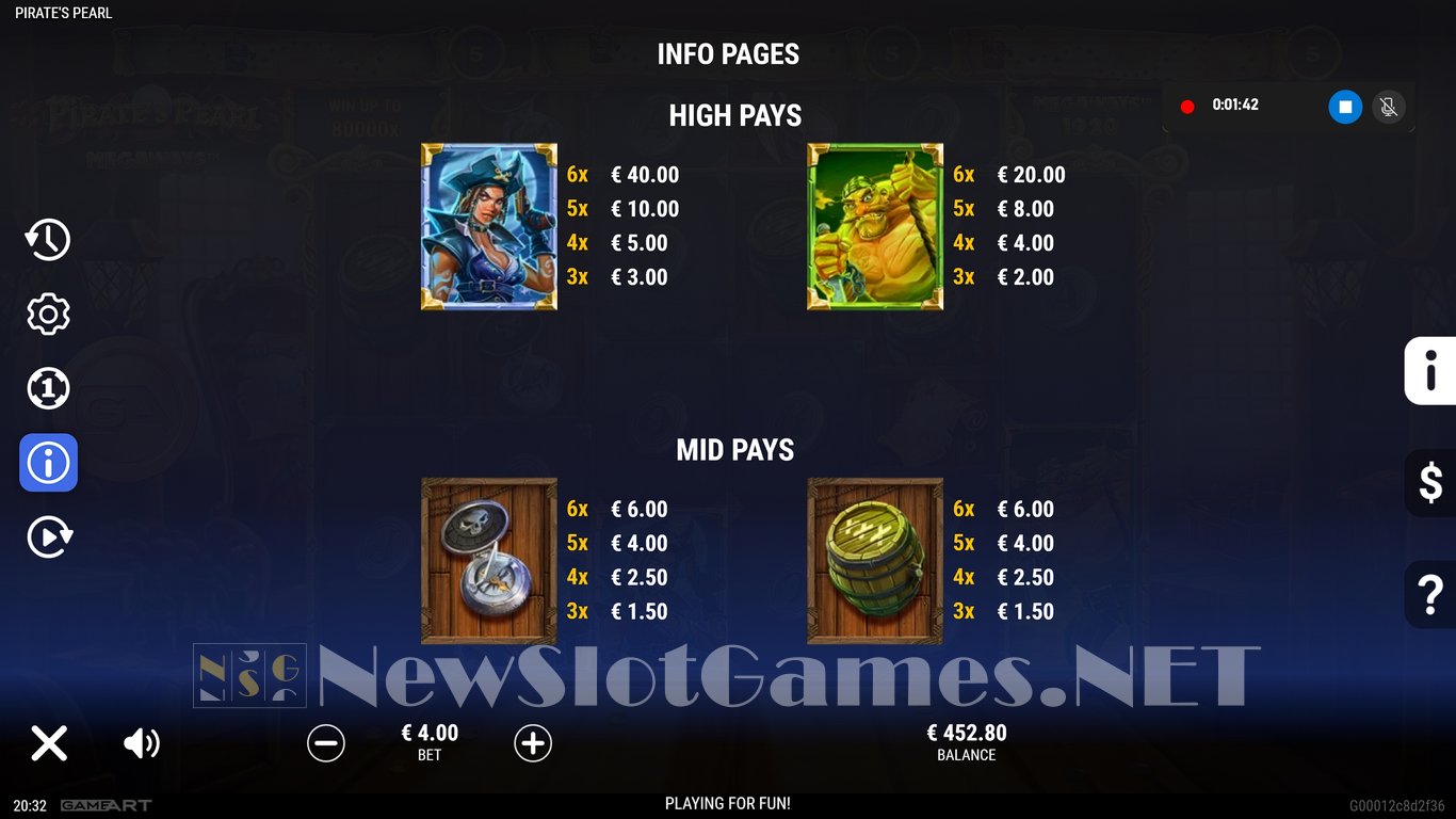 Pirates Pearl Megaways Slot Slot Image in Demo - pic. 8