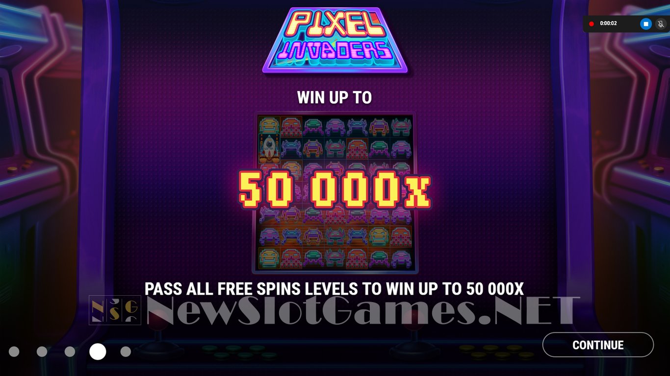 Pixel Invaders Slot Demo Image