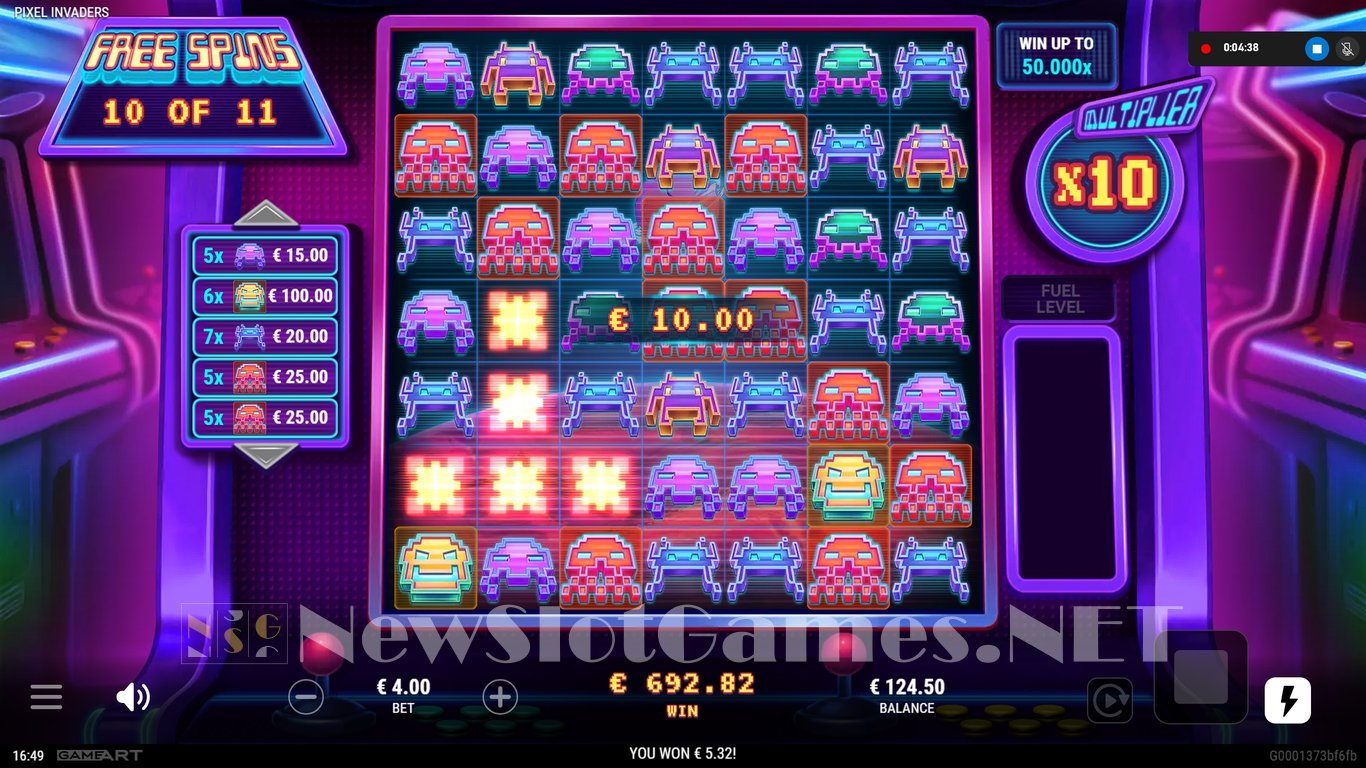 Pixel Invaders Slot Slot Image in Demo - pic. 19