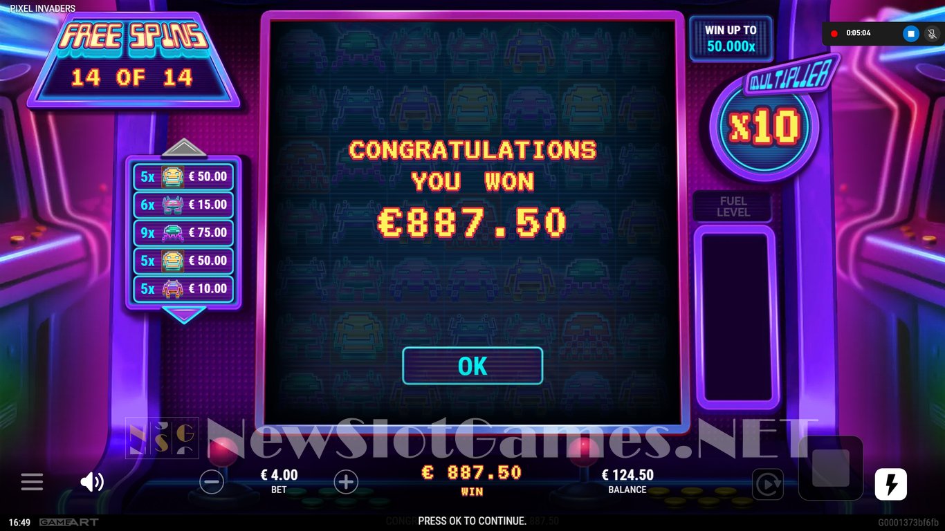 Pixel Invaders Slot Slot Image in Demo - pic. 20