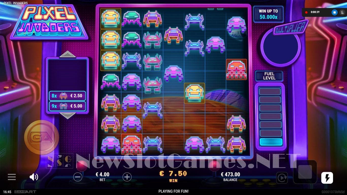 Pixel Invaders Slot Slot Image in Demo - pic. 4