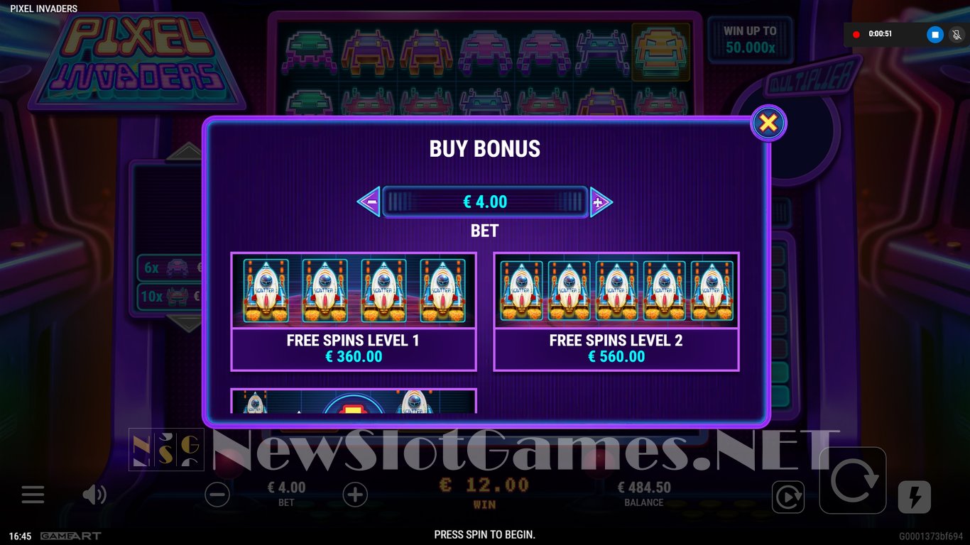 Pixel Invaders Slot Slot Image in Demo - pic. 5