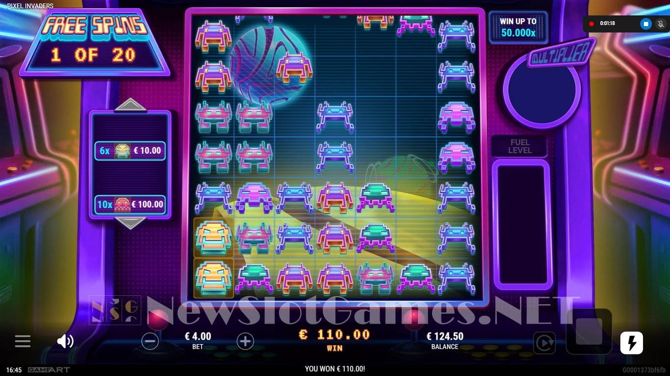 Pixel Invaders Slot Slot Image in Demo - pic. 8