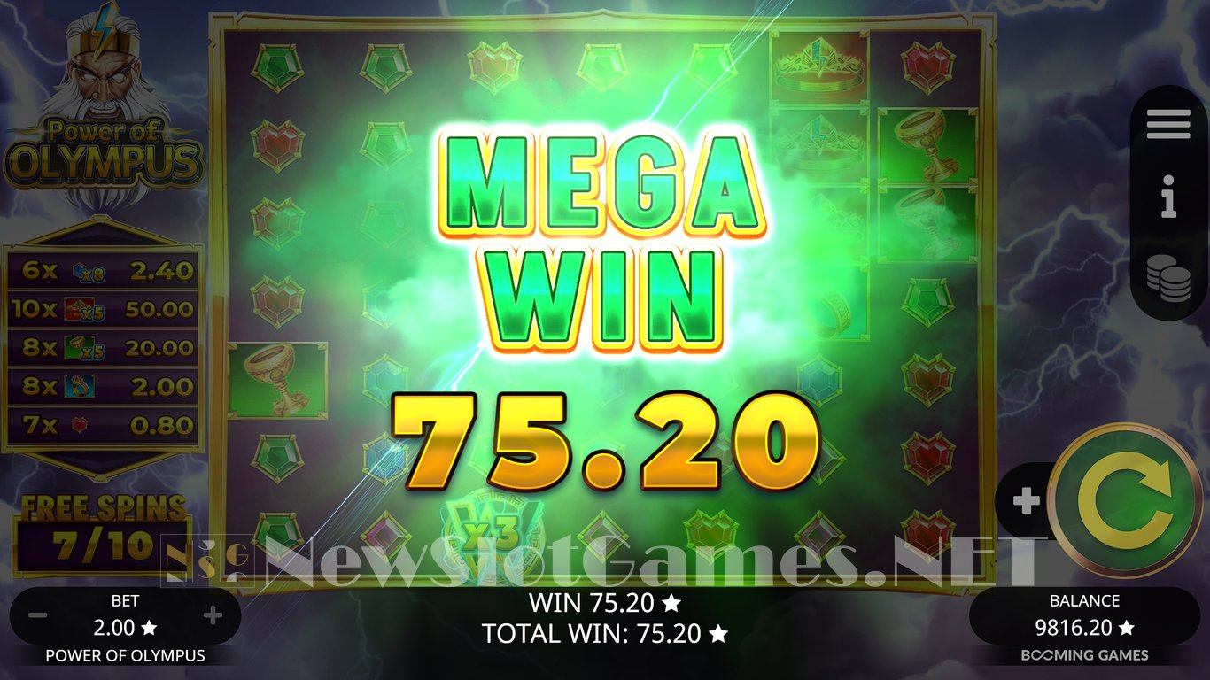 Power of Olympus Slot Slot Image in Demo - pic. 11