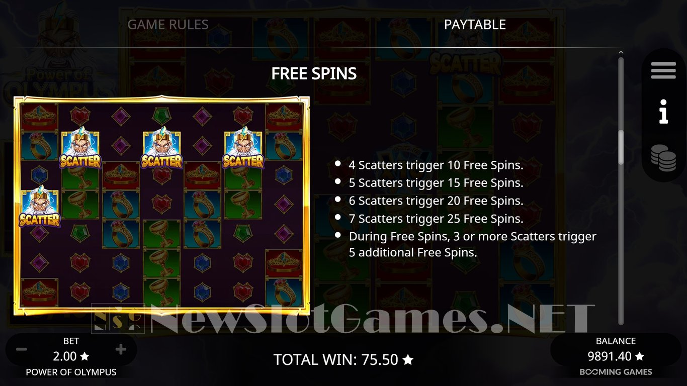 Power of Olympus Slot Slot Image in Demo - pic. 12