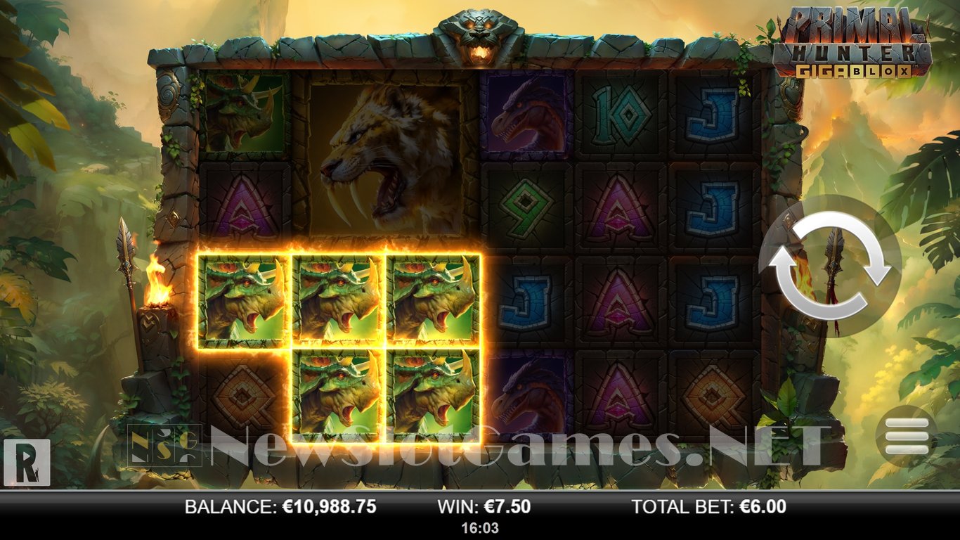 Primal Hunter Gigablox Slot Slot Image in Demo - pic. 3