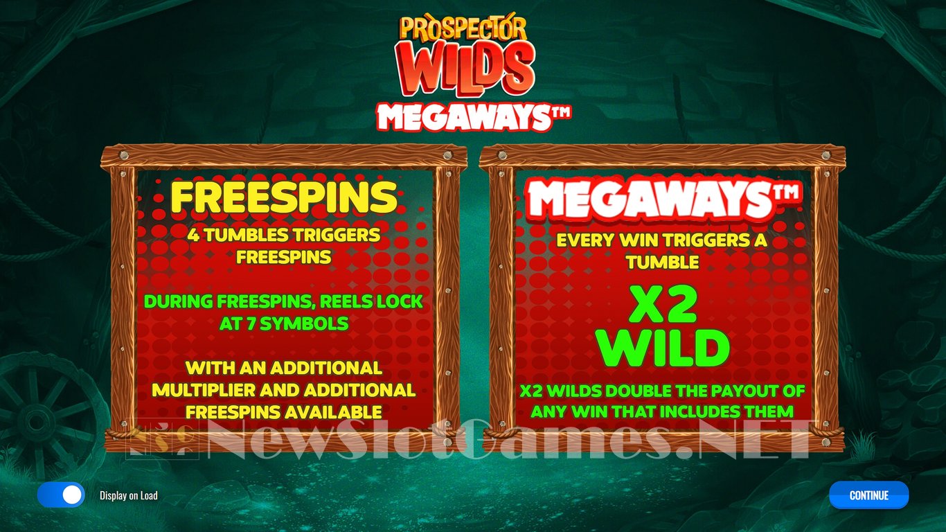 Prospector Wilds Megaways Slot Demo Image