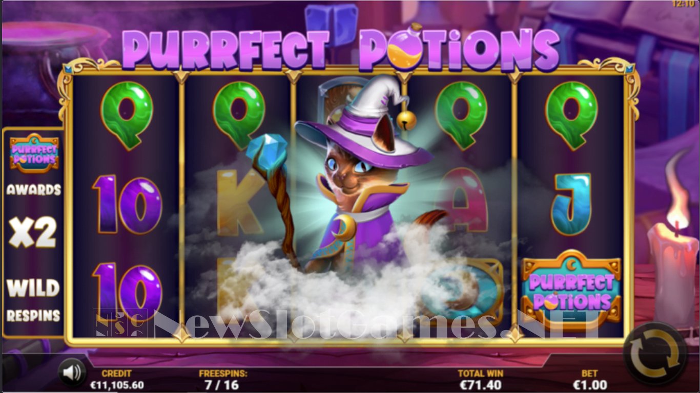 Purrfect Potions Slot Slot Image in Demo - pic. 2