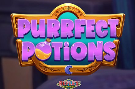 Purrfect Potions Slot Logo