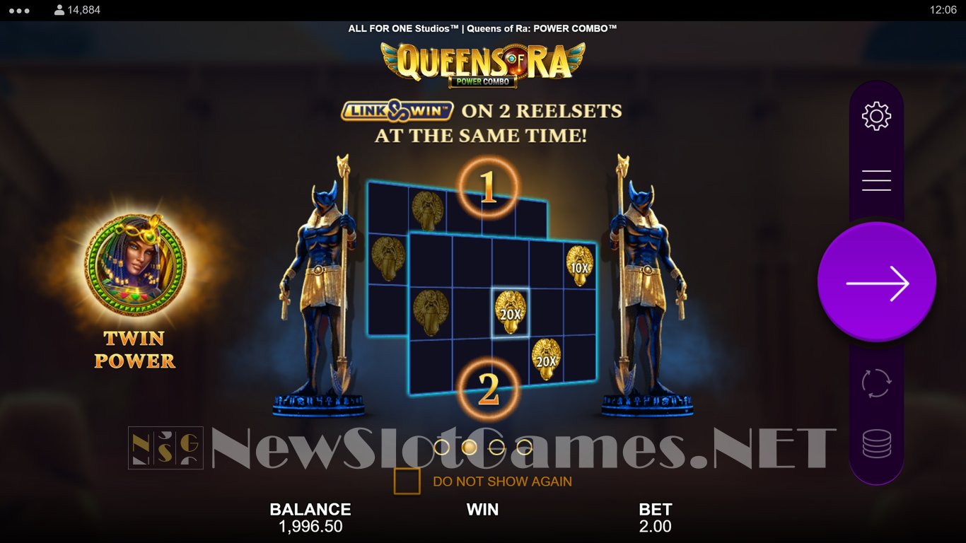 Queens of Ra Power Combo Slot Demo Image