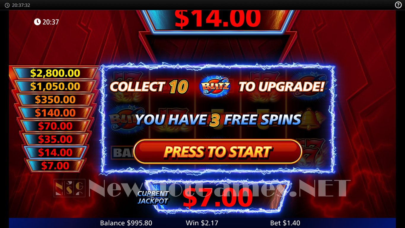 Quick Hit Blitz Red Slot Slot Image in Demo - pic. 10